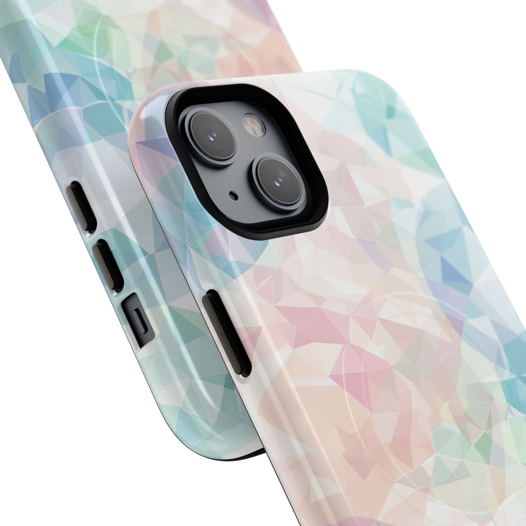 Pastel Geometry Background - Tough + MagSafe® iPhone 14 Phone Case