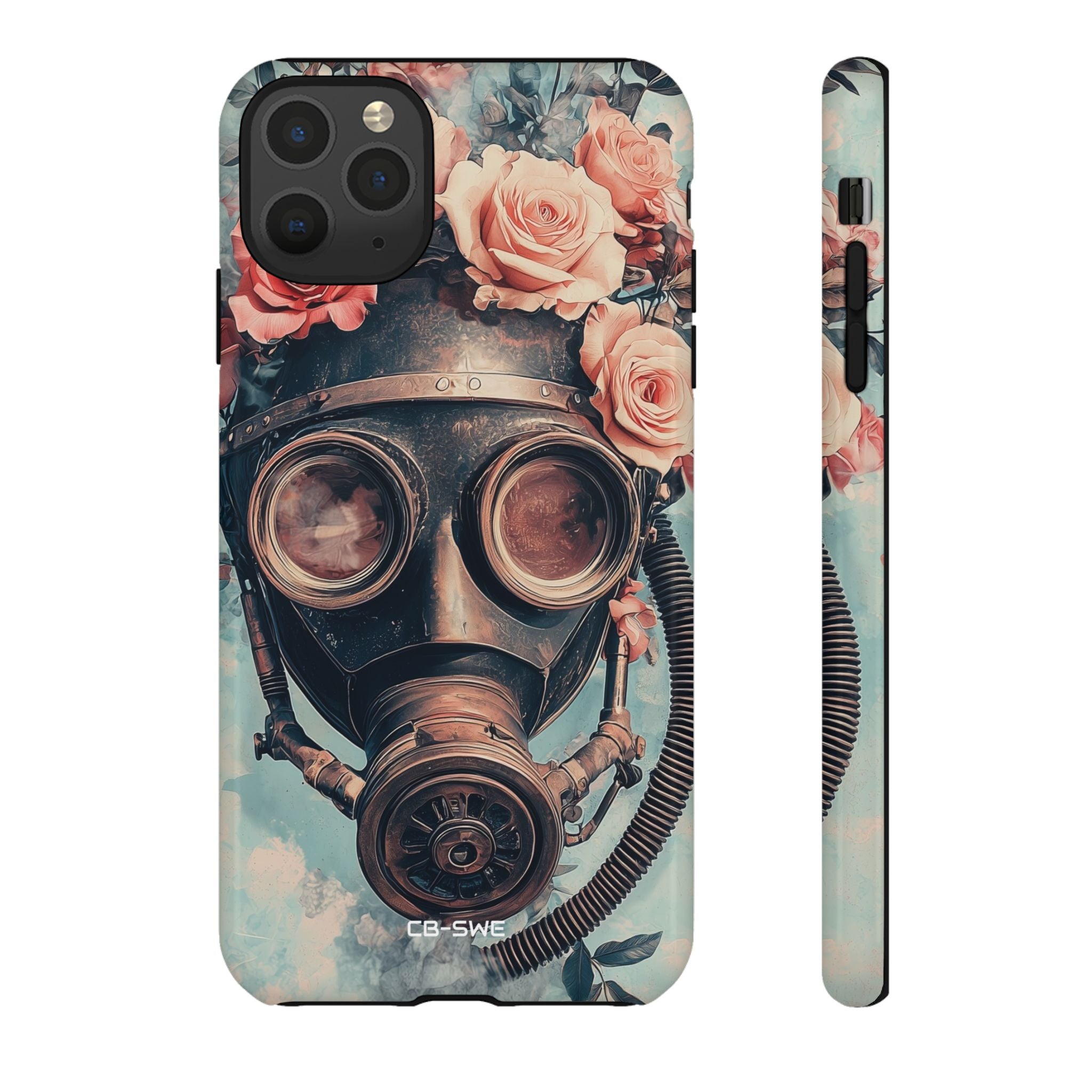 Roses Embrace Mask - iPhone Case