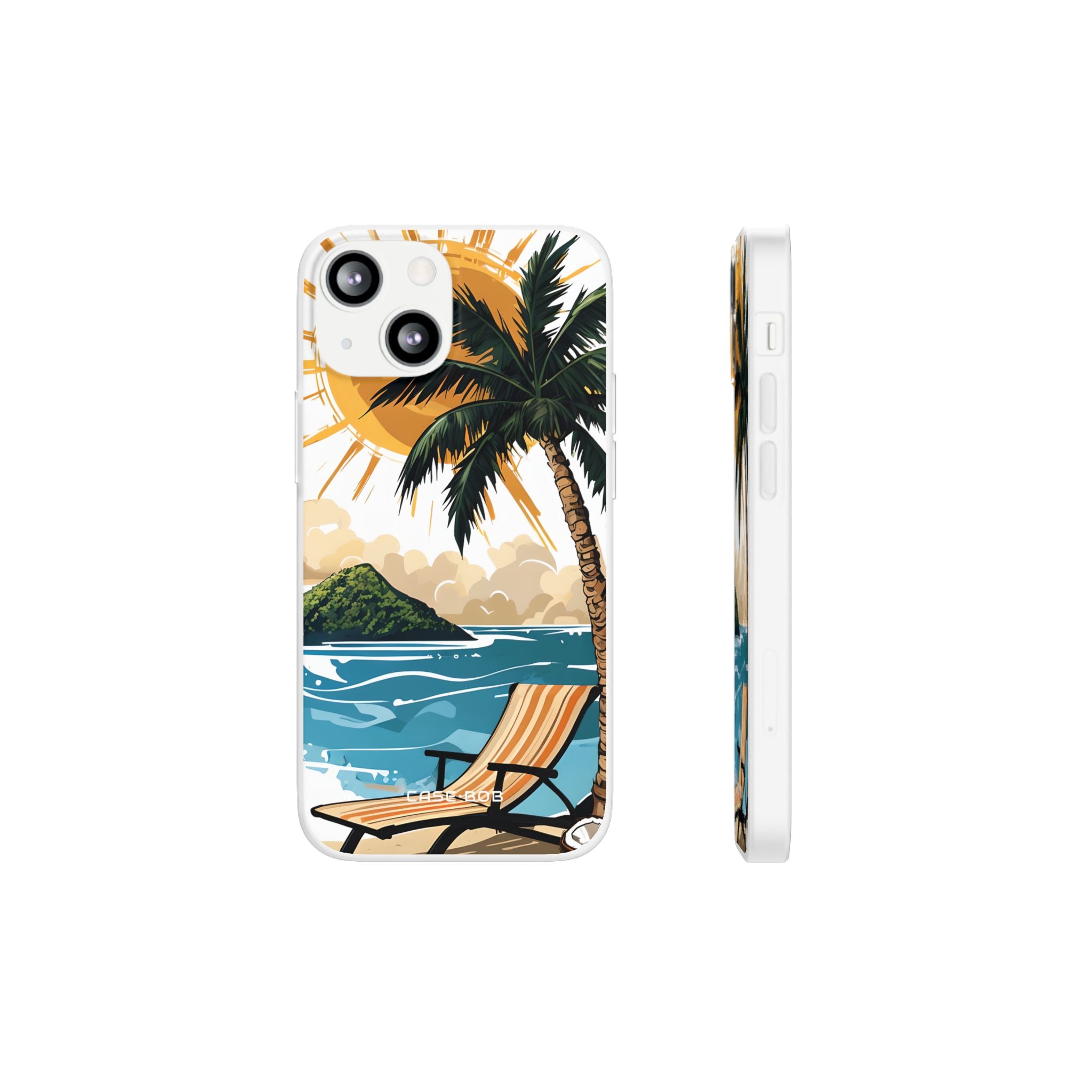 Sunny Palm Breeze iPhone 13 mini Case - Soft