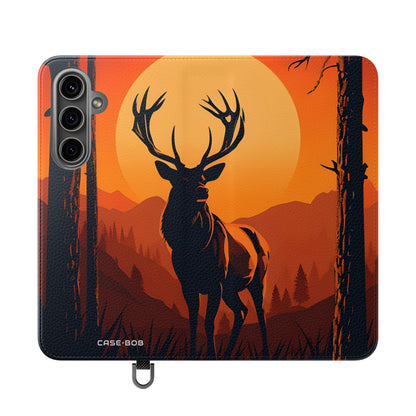 Stag Sunset - Samsung S24 Plus Case - Wallet