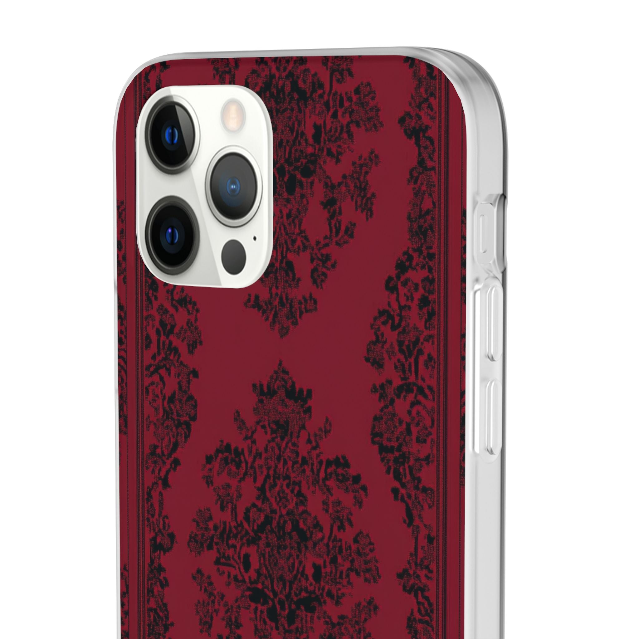 Gothic Crimson Elegance iPhone 12 - Flexi Phone Case