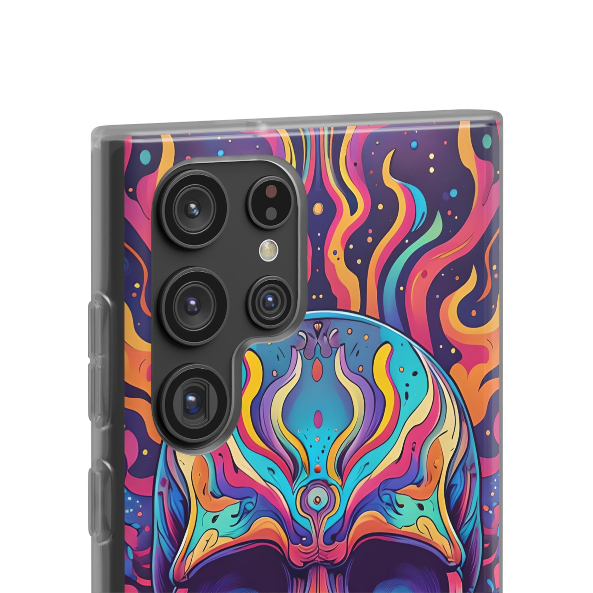 Flaming Skull Samsung S22 Ultra Case - Soft