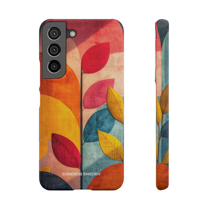 Abstract Orange Blue Design - Slim Samsung S22 Phone Case