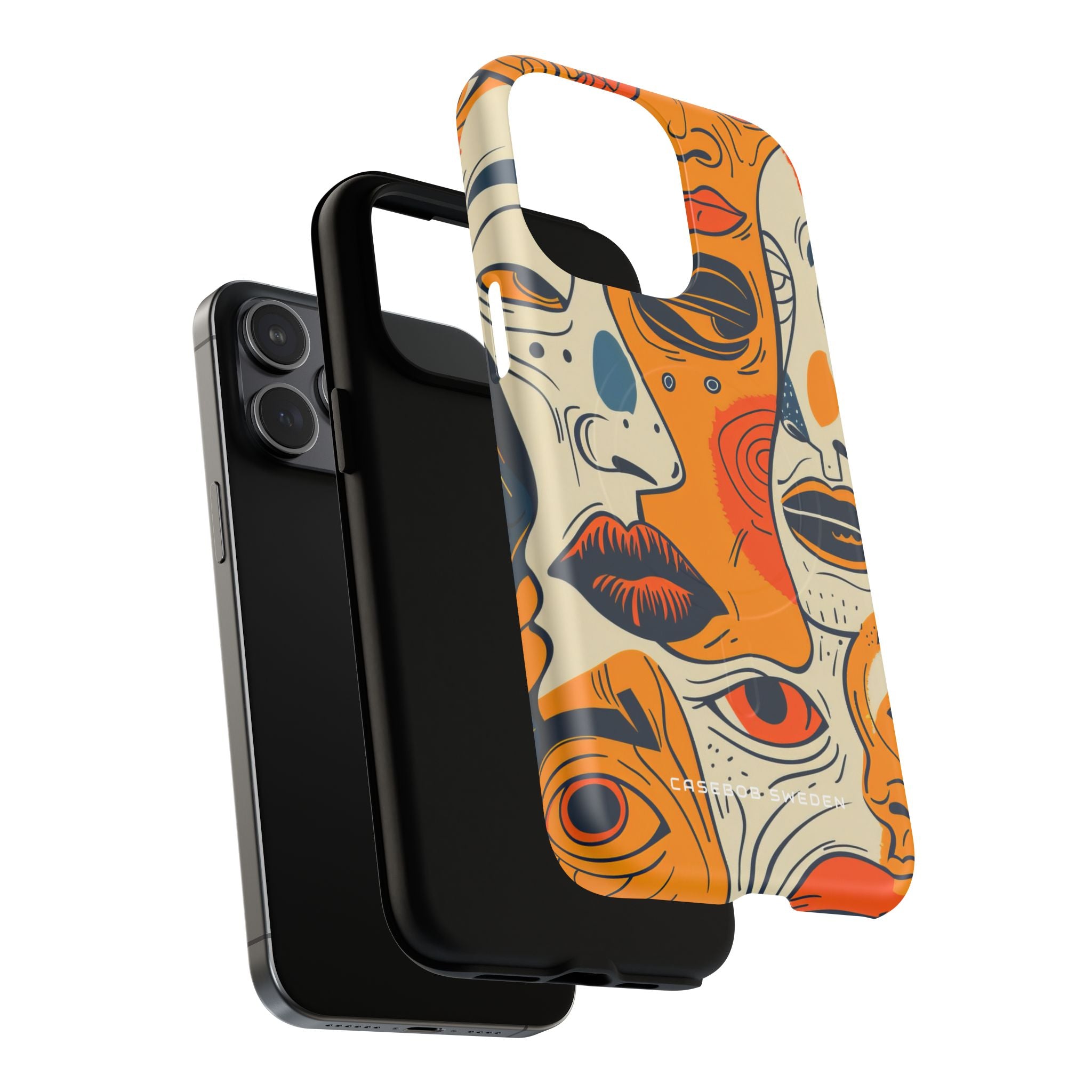 Gradient Face Mosaic iPhone 15 | Tough+ Phone Case