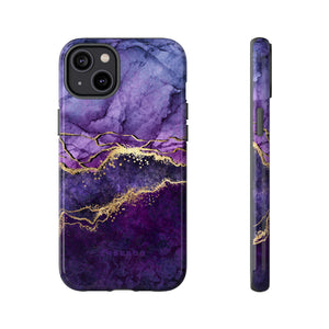 Purple Blue Marble - Protective Phone Case