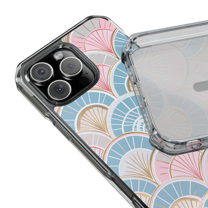 Art Deco Pastel Fan Pattern - Clear Impact iPhone 16 Phone Case