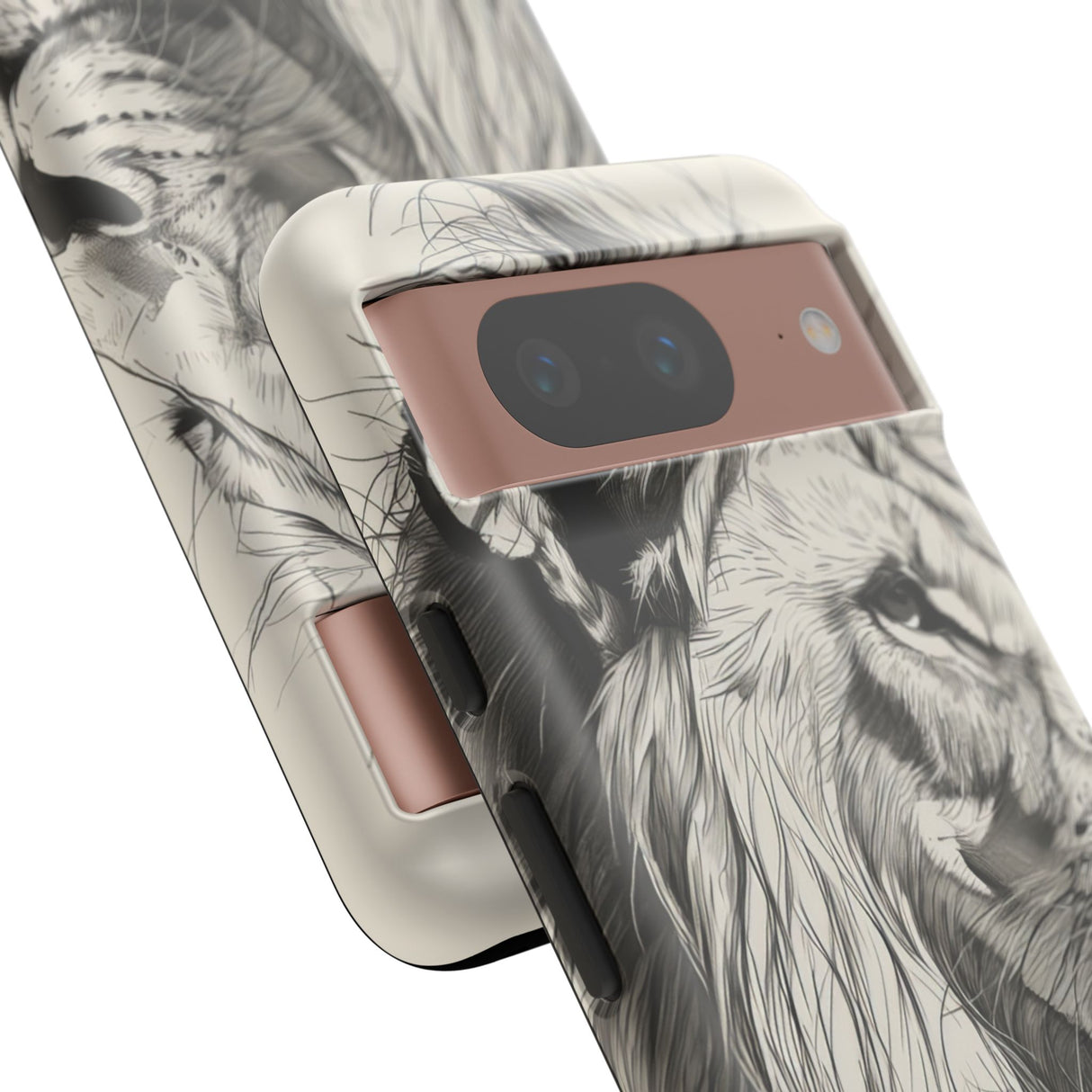 Majestic Linework Lion | Protective Phone Case for Google Pixel