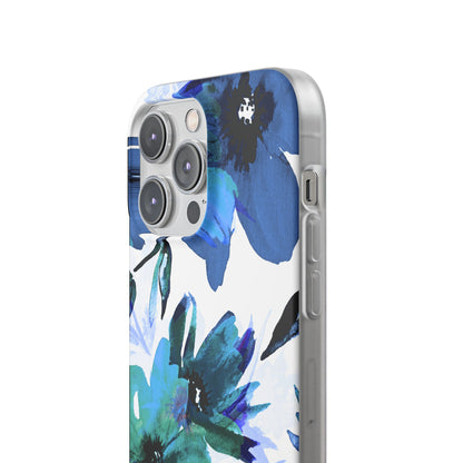 Blue Blossom Radiance iPhone 14 Pro Max Case - Soft