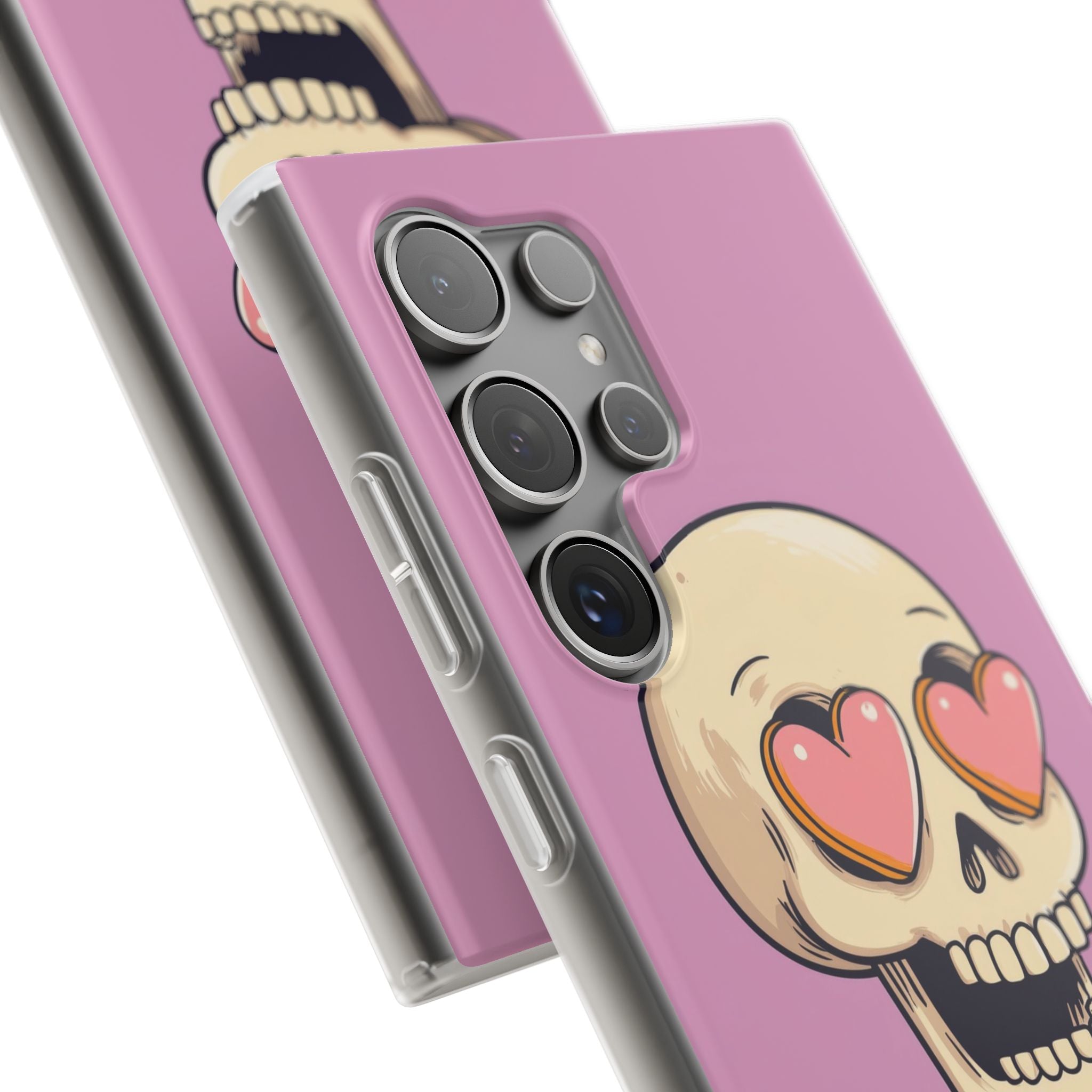 Heart Eyed Skull Samsung S24 Ultra Case - Soft