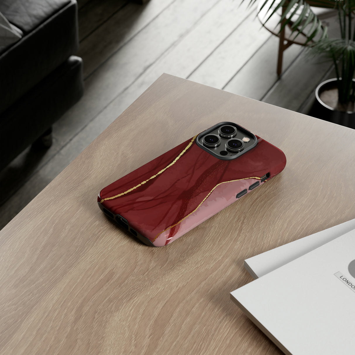 Dark Red - Protective Phone Case