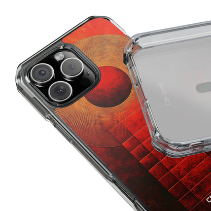 Circular Convergence Glows iPhone Case - Impact