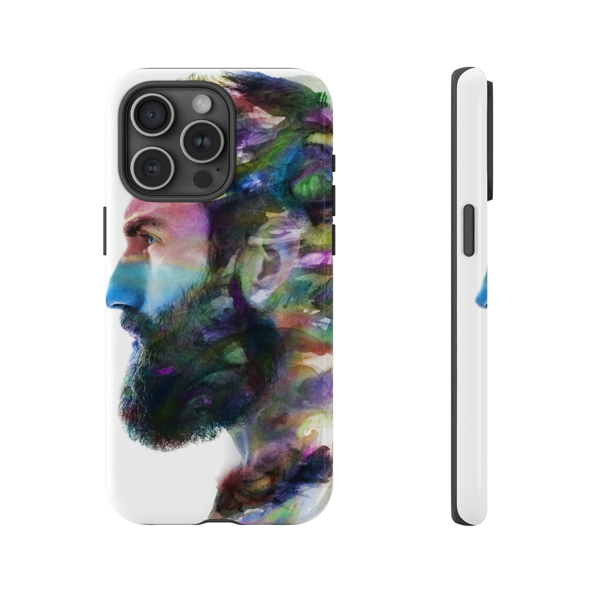 Watercolor Portrait - Protective Phone Case