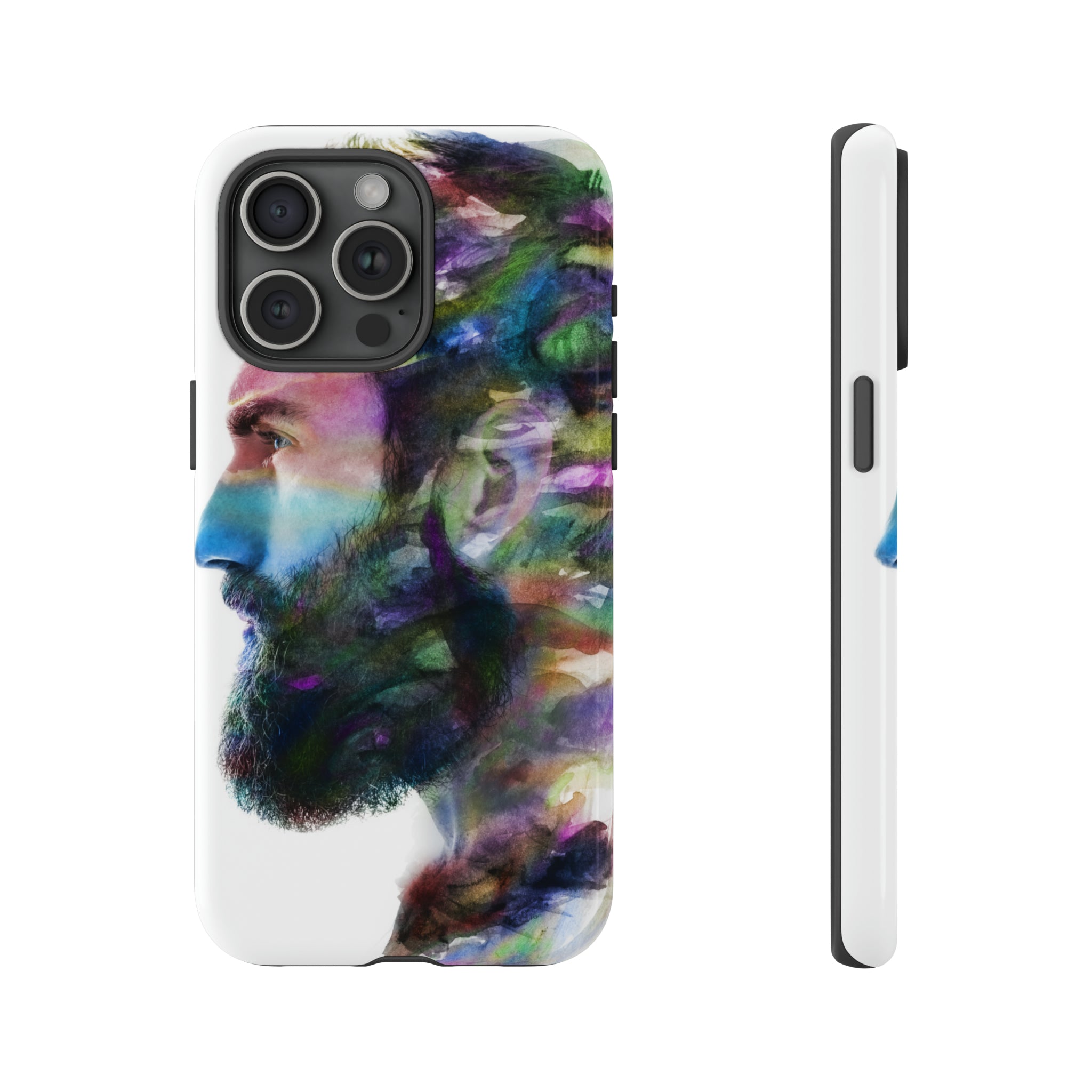 Watercolor Portrait - Protective Phone Case