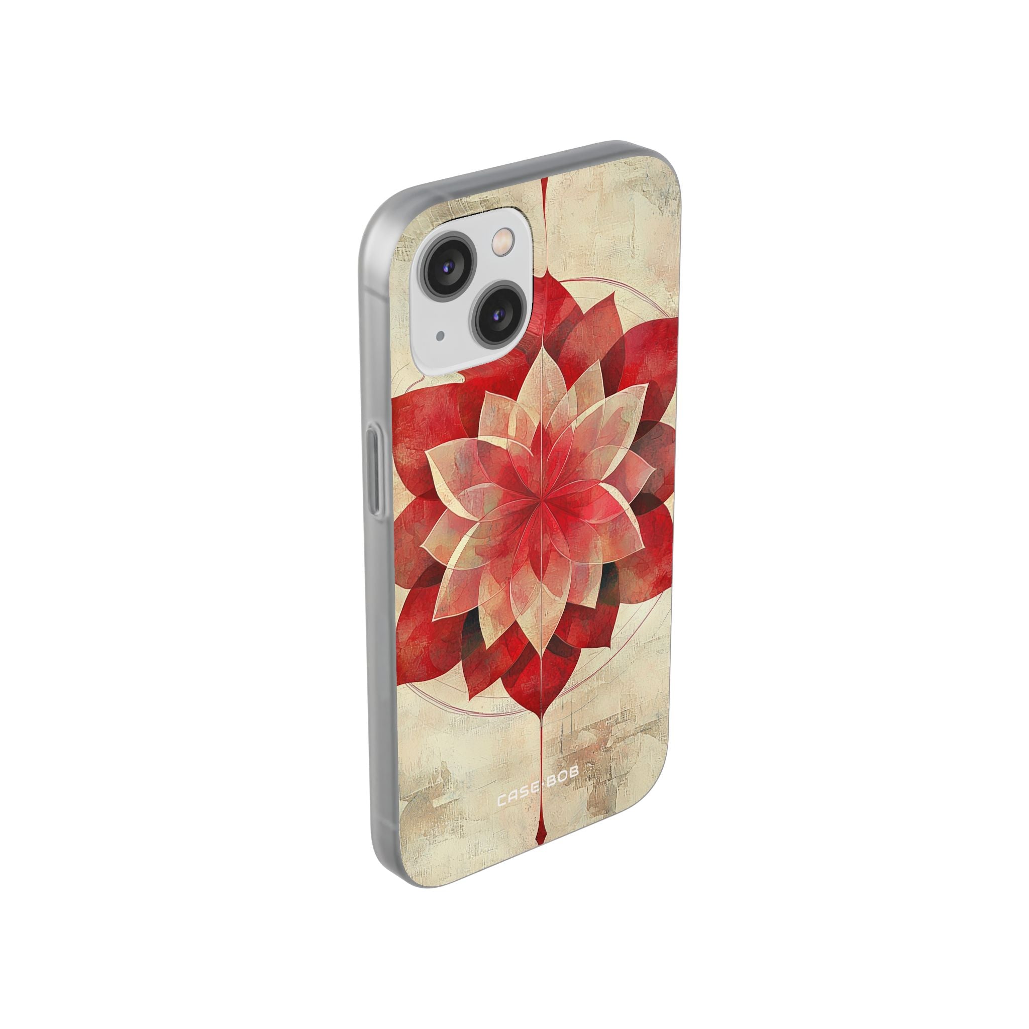 Crimson Bloom iPhone 14 Case - Soft