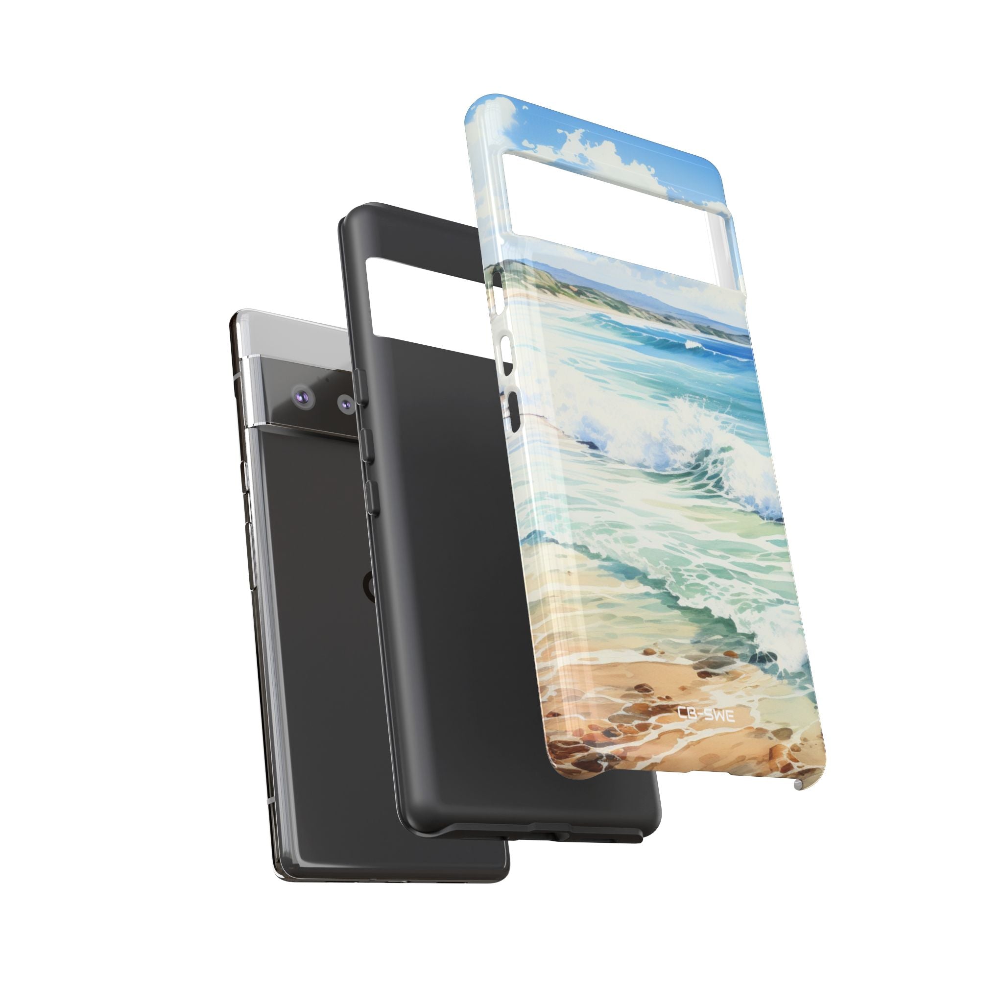 Serene Coastal Watercolors - Google Pixel Case