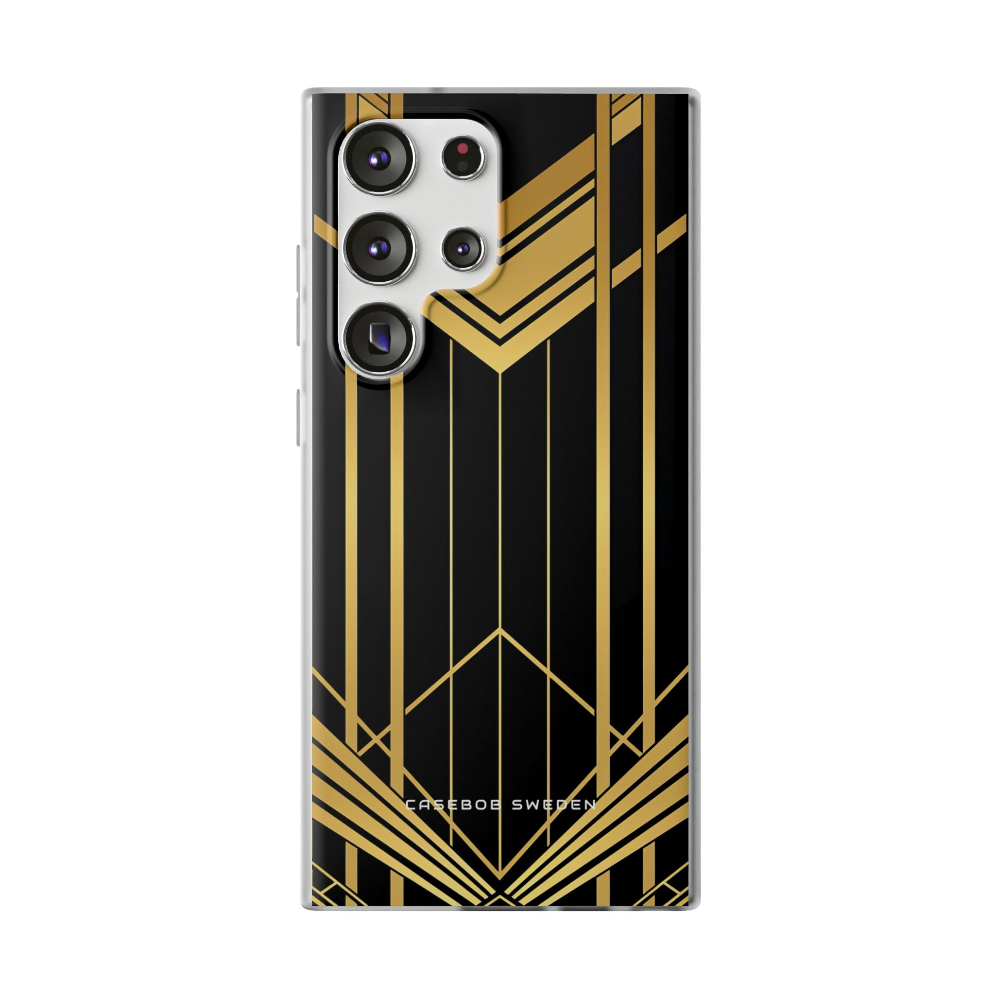 "Golden Art Deco Symmetry in Geometric Elegance" Samsung S23 - Flexi Phone Case