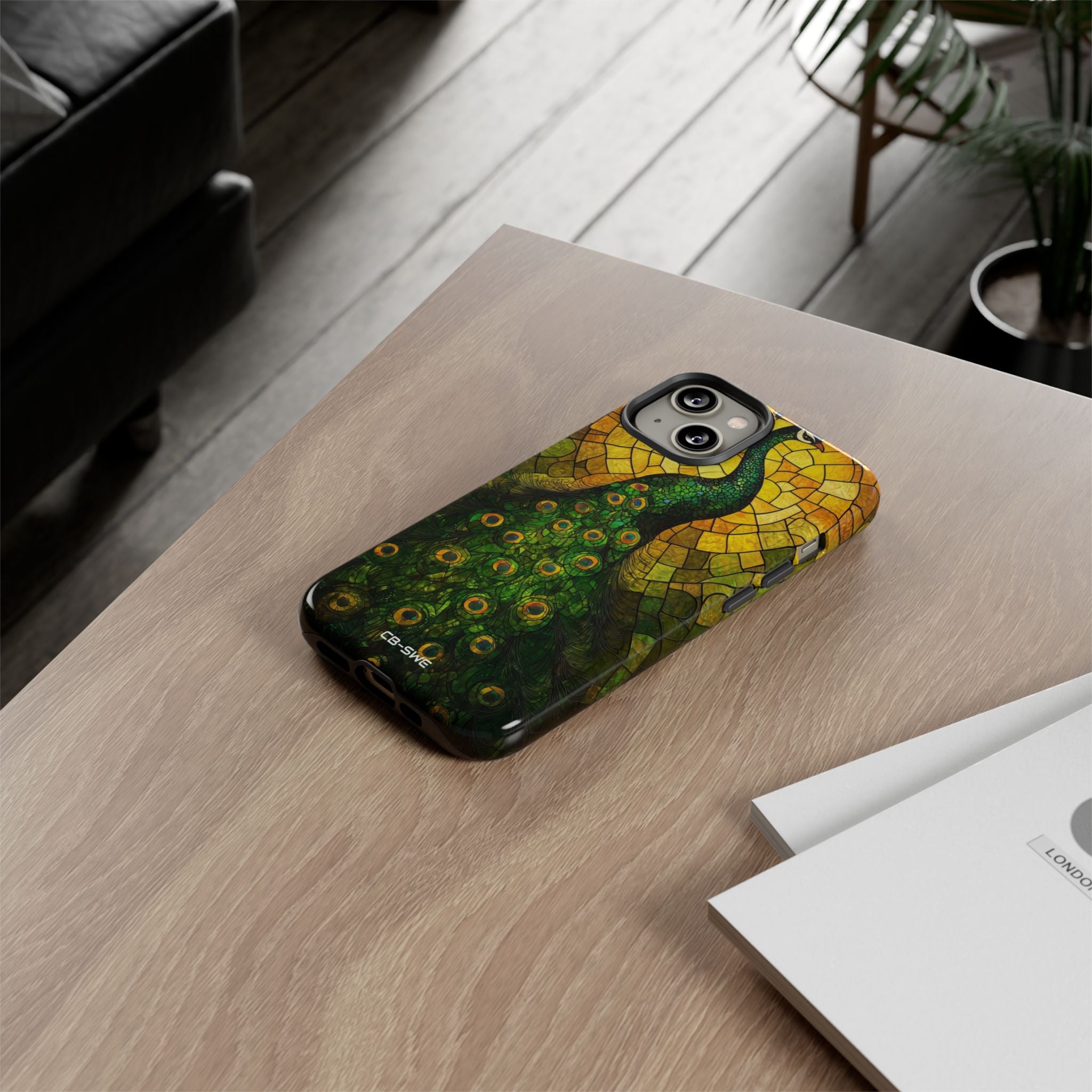 Peacock Spreads Light - iPhone Case