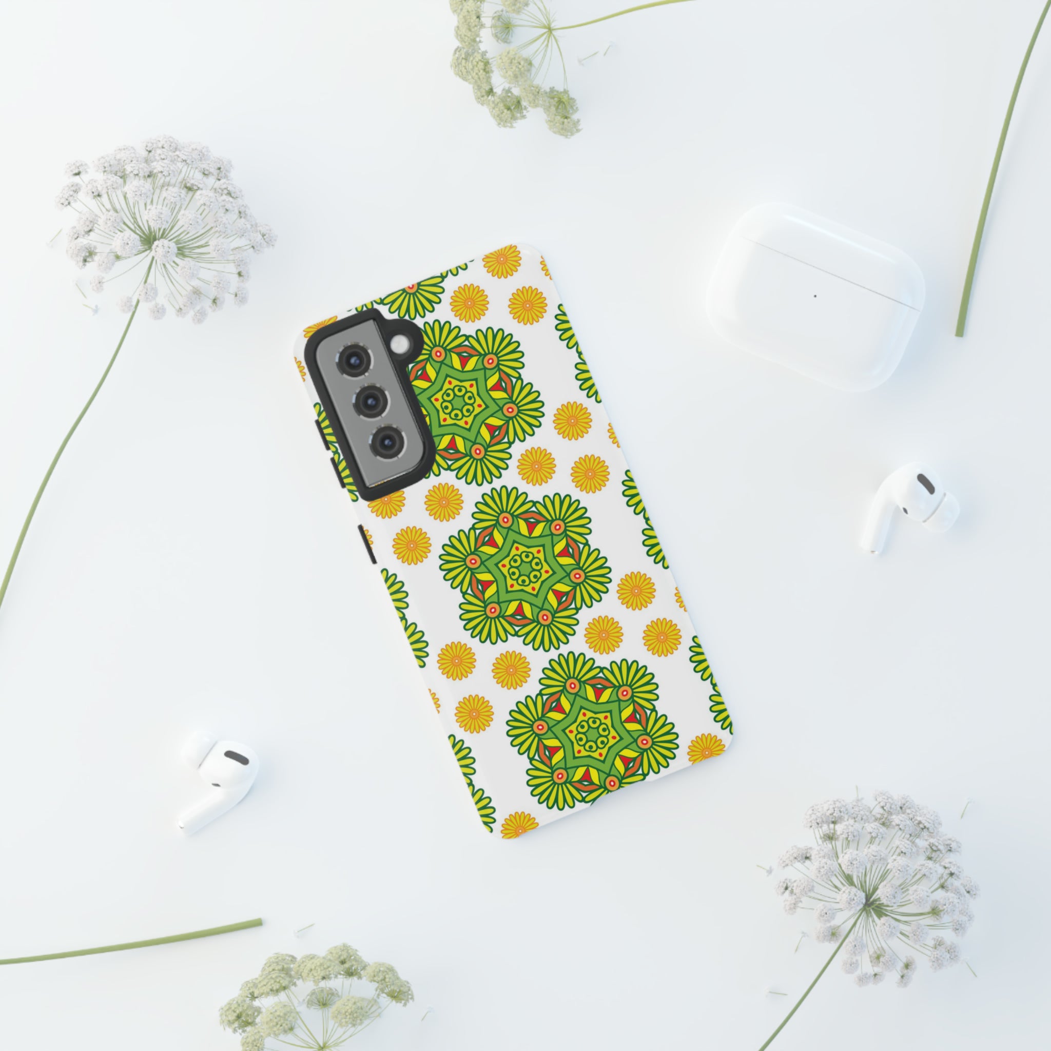 Lime Mandela - Protective Phone Case