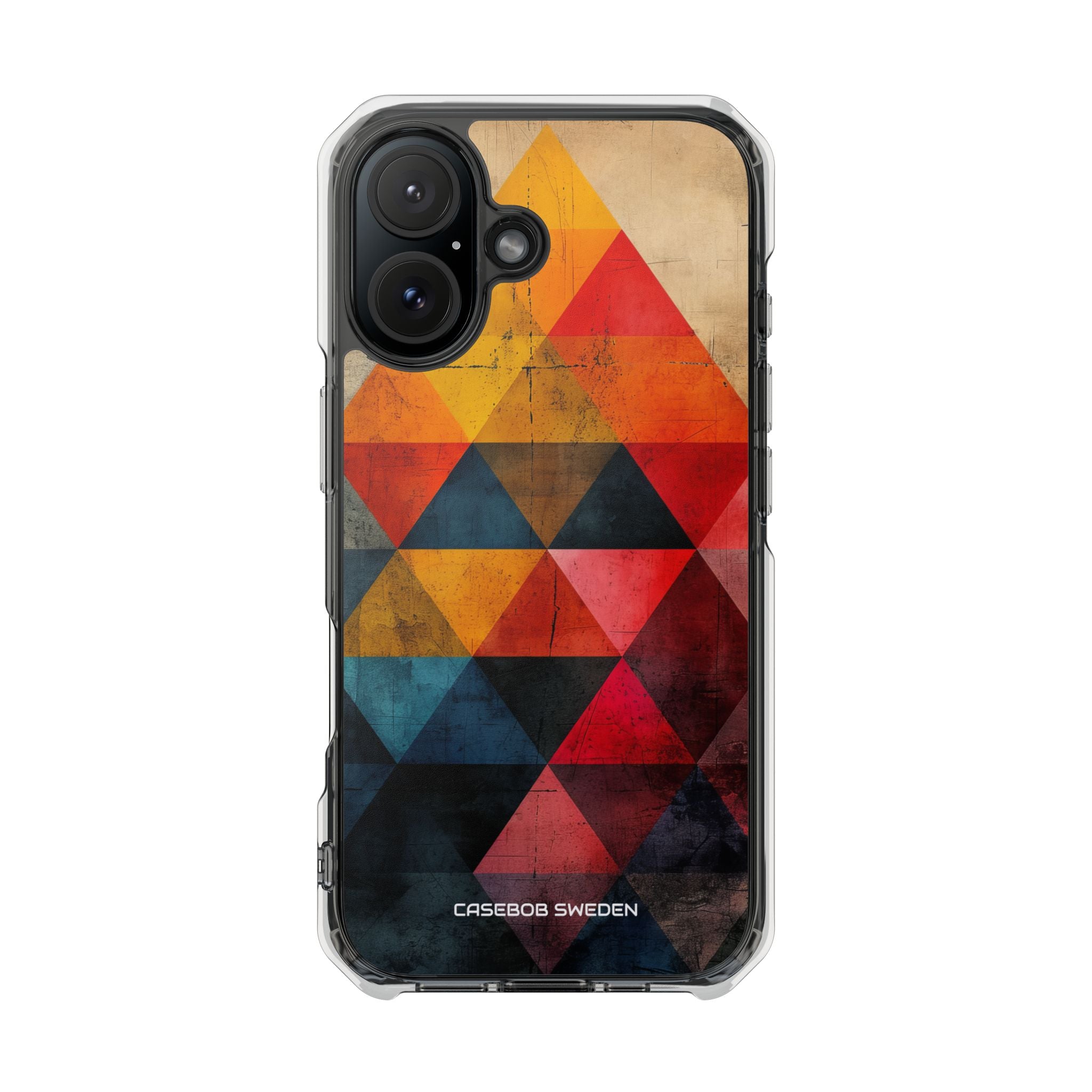 Geometric Energy - Clear Impact iPhone 16 Phone Case