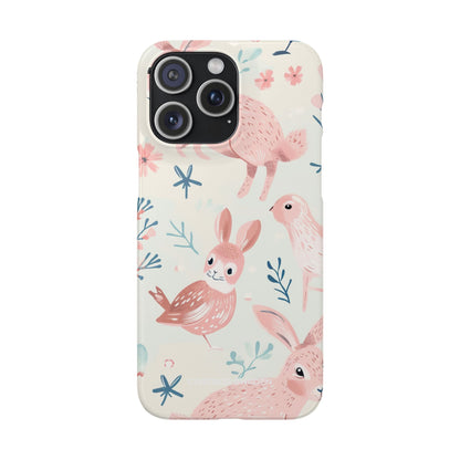 Pastel Whimsical Nature - Slim iPhone 15 Phone Case