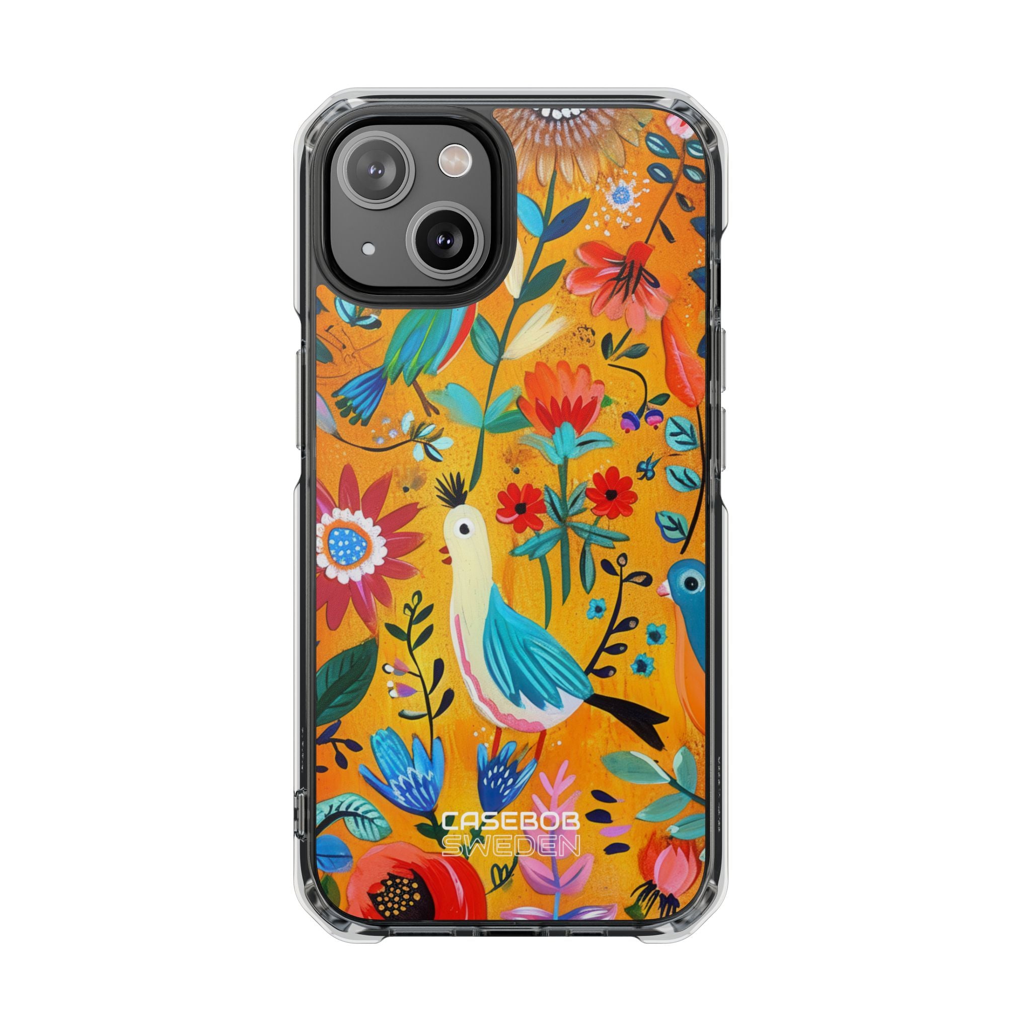 Whimsical Birds Garden iPhone 14 - Impact Clear+