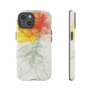 Fiery Blossom | Protective Phone Case for iPhone