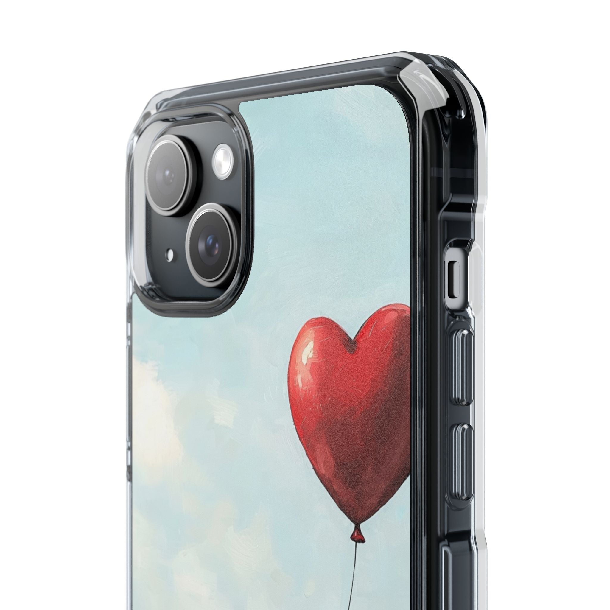 Heart Balloon Glow iPhone 15 Plus Case - Impact