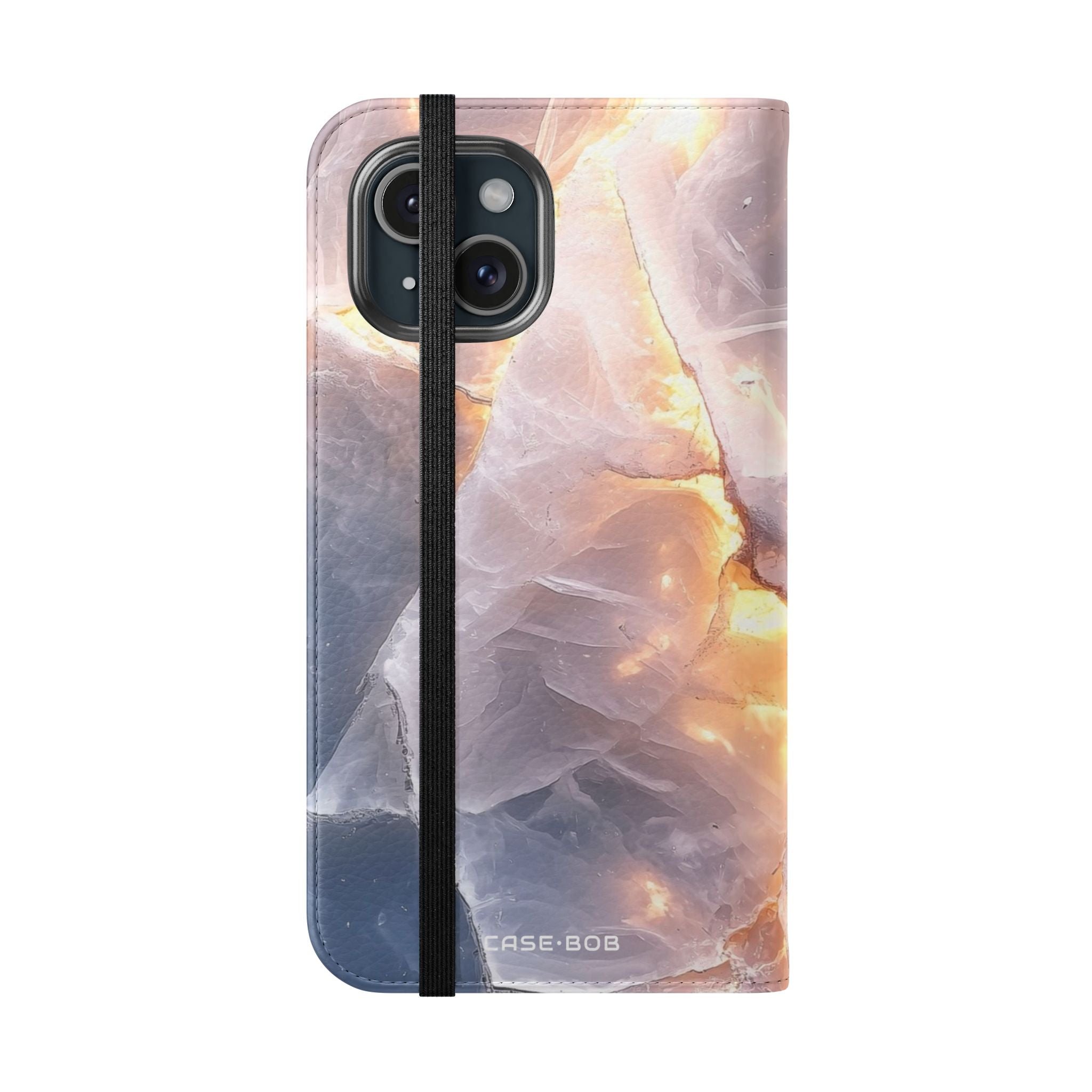 Crystal Veins Glow - iPhone 15 Case - Wallet