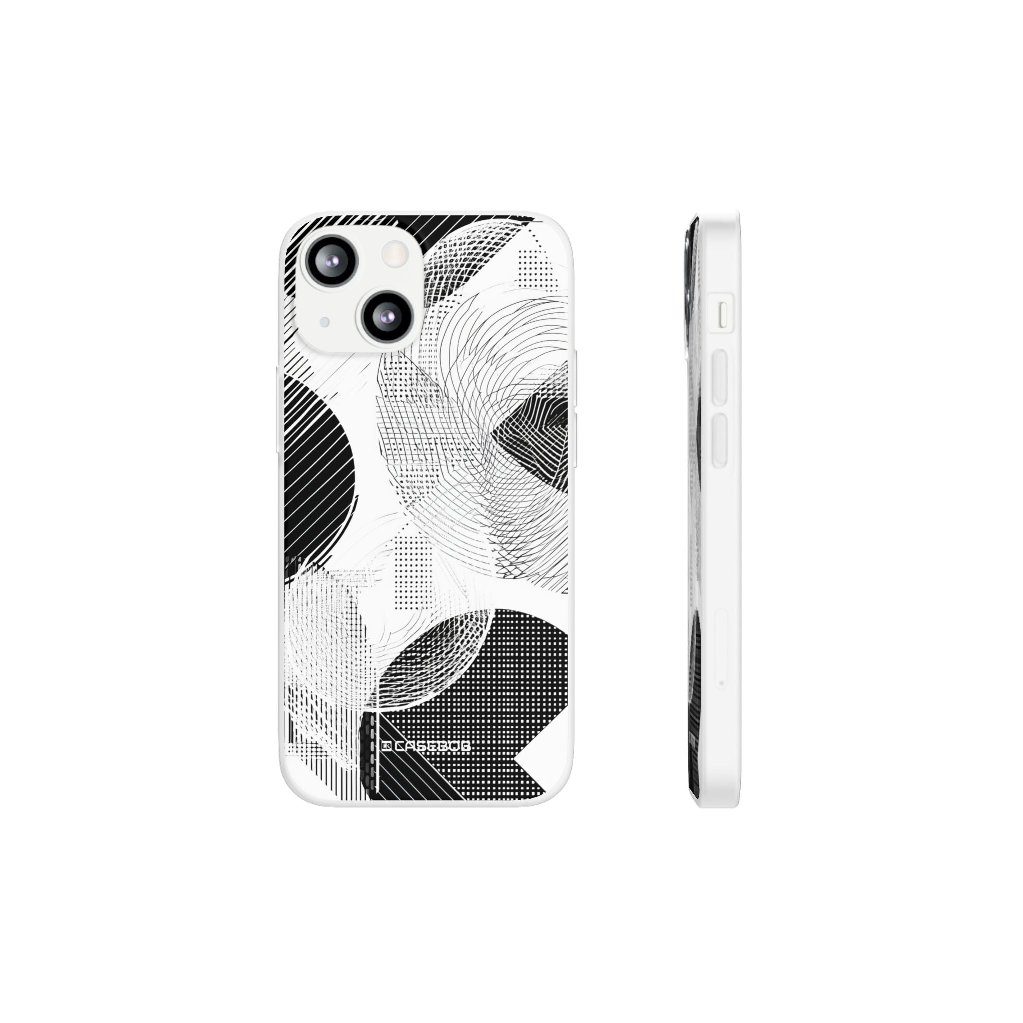 Monochrome Dynamics | Flexible Phone Case for iPhone