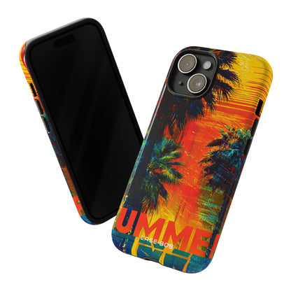 Tropical Sunburst iPhone 15 Case - Tough