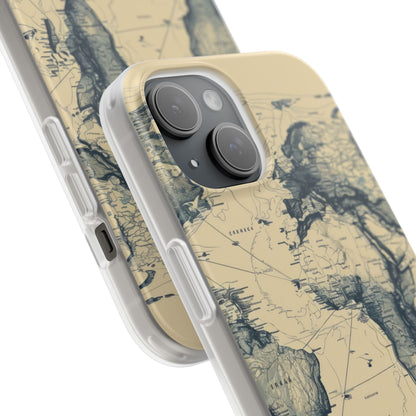 Vintage World Map | Flexible Phone Case for iPhone