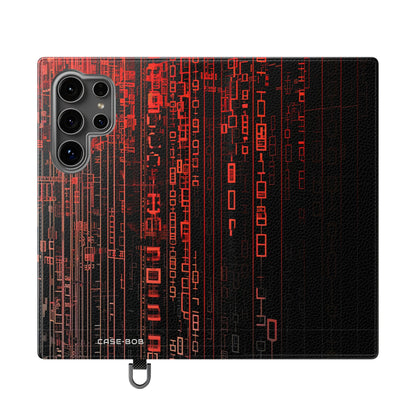 Crimson Columns - Samsung S24 Ultra Case - Portemonnee