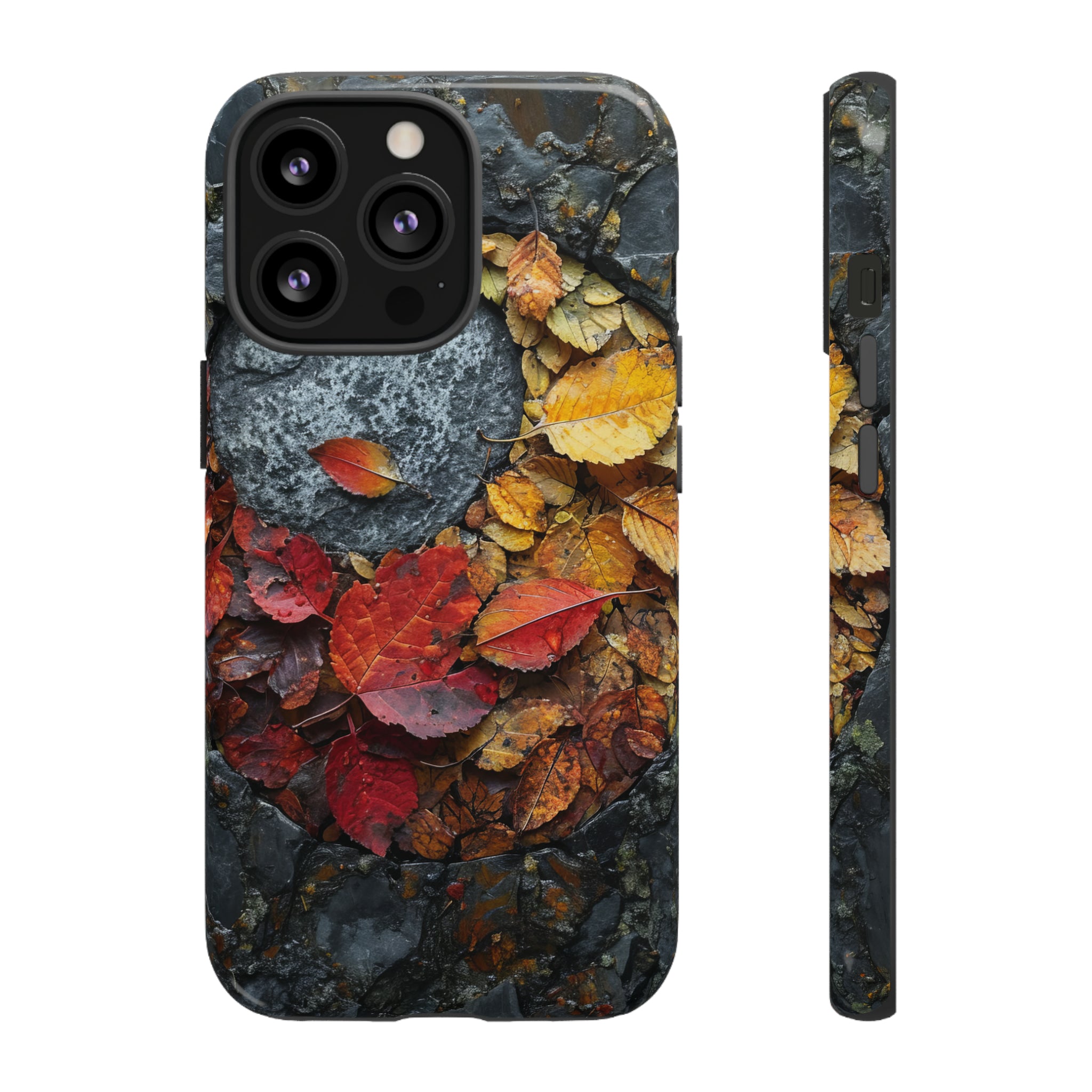 Autumn Peace Leaf Sign - Protective Phone Case