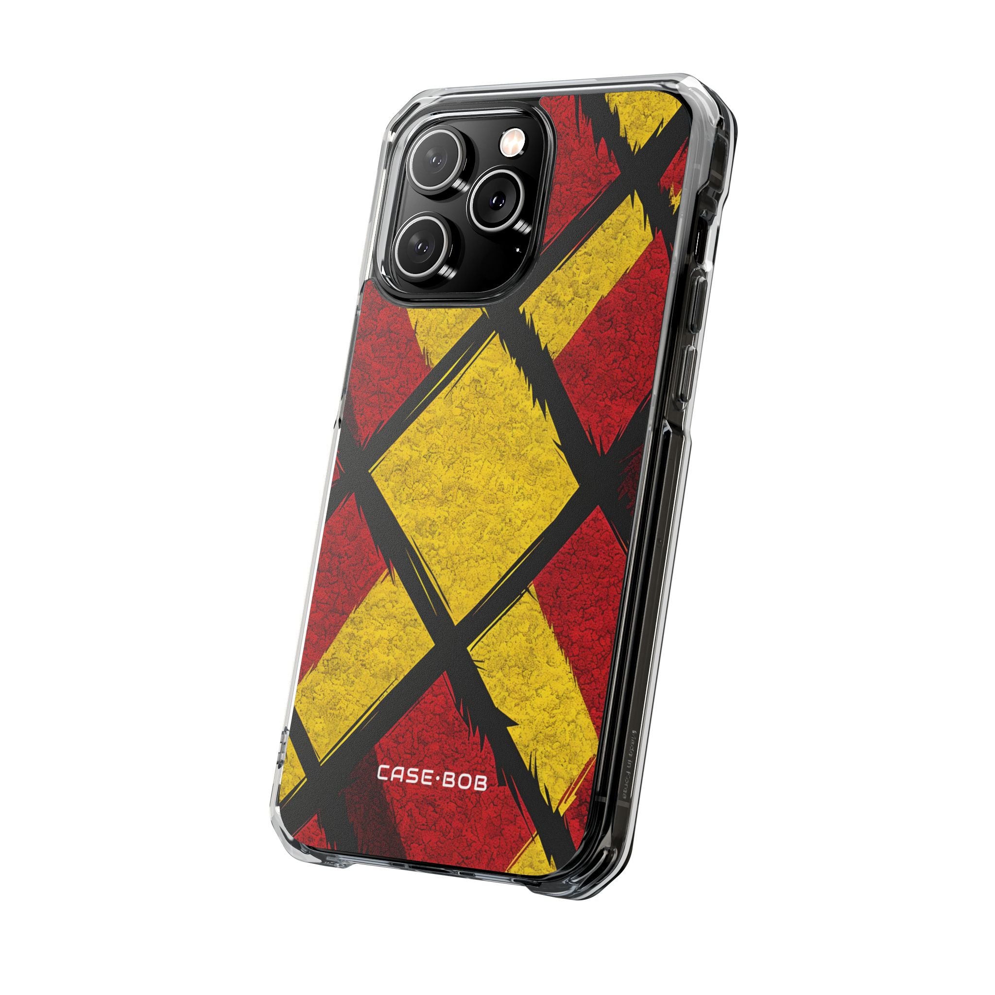 Cracked Diamond Grid iPhone 14 Pro Max Case - Impact