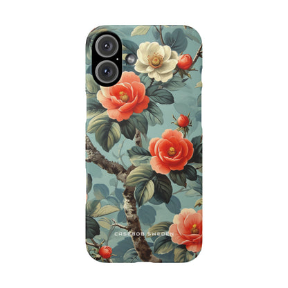 Vintage Floral Romance iPhone 16 - Slim Phone Case