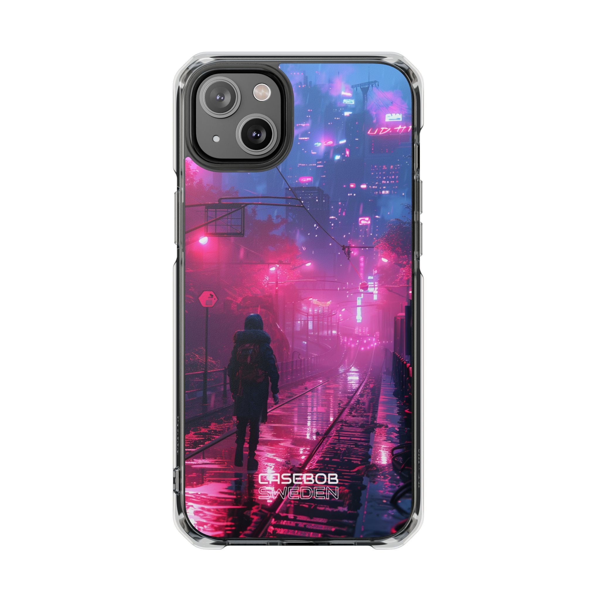 Neon Shadow City iPhone 14 - Impact Clear+