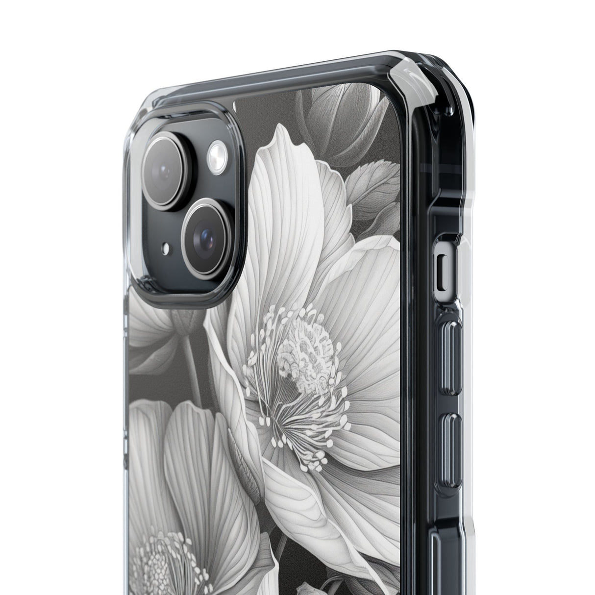 Botanical Elegance – Handyhülle für iPhone (Clear Impact – Magnetisch) 