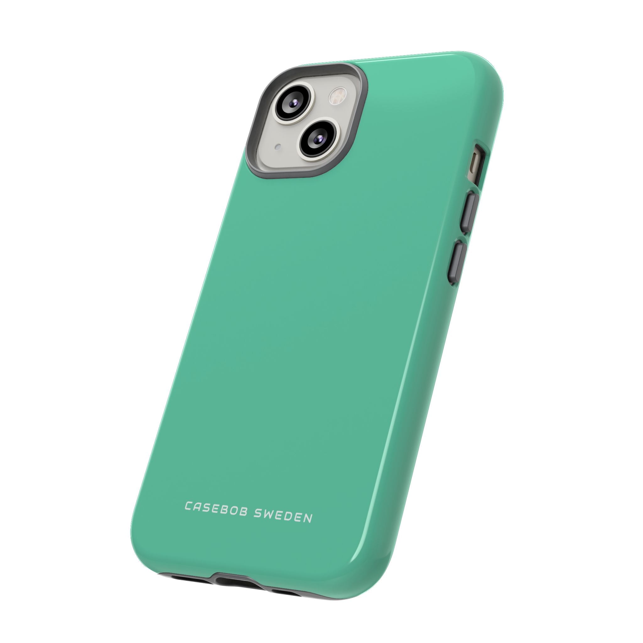 Mittleres Aquamarinblaues iPhone 14 - Robuste Handyhülle