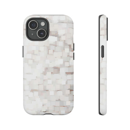 White Abstract Background - Protective Phone Case