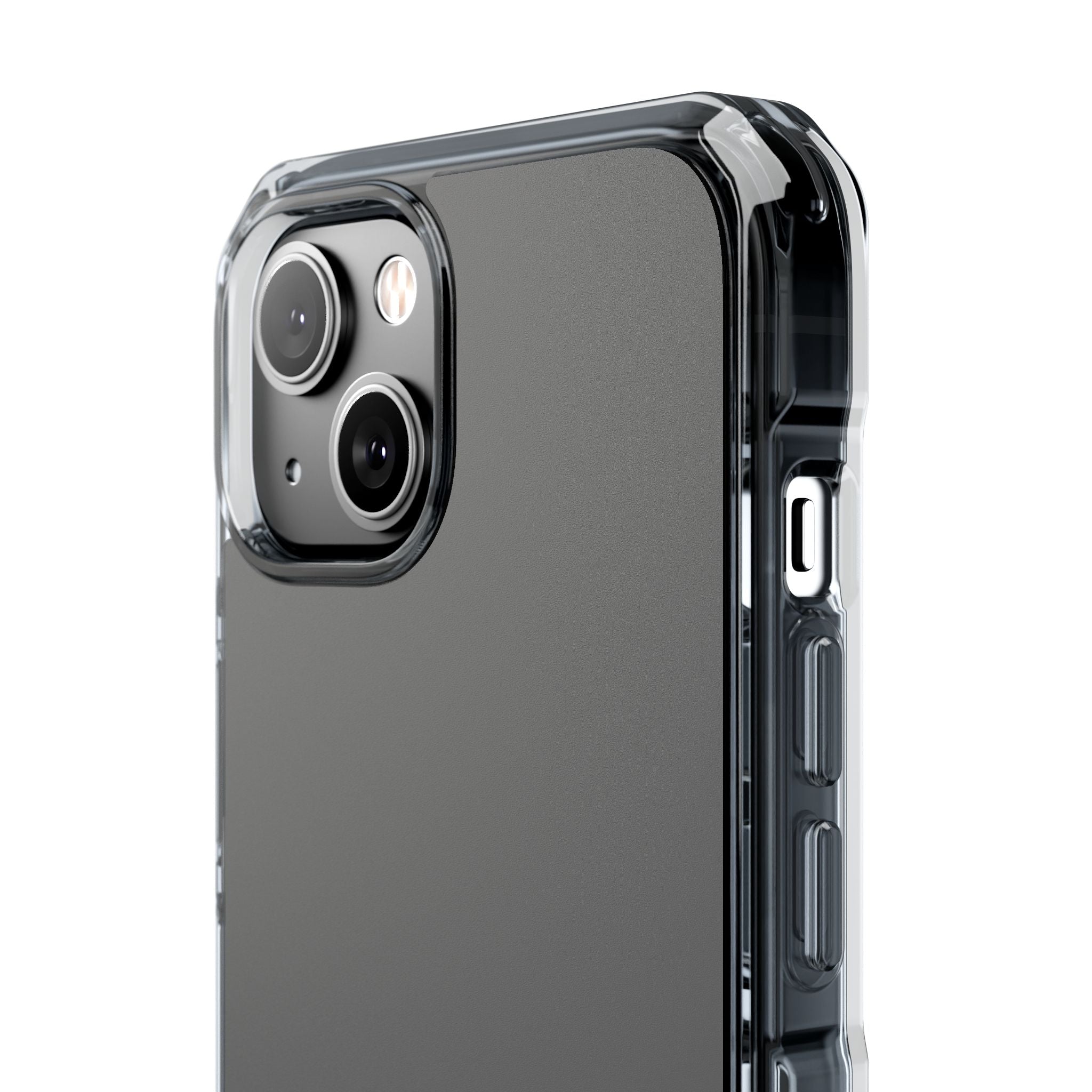 Dim Gray - Clear Impact Case for iPhone