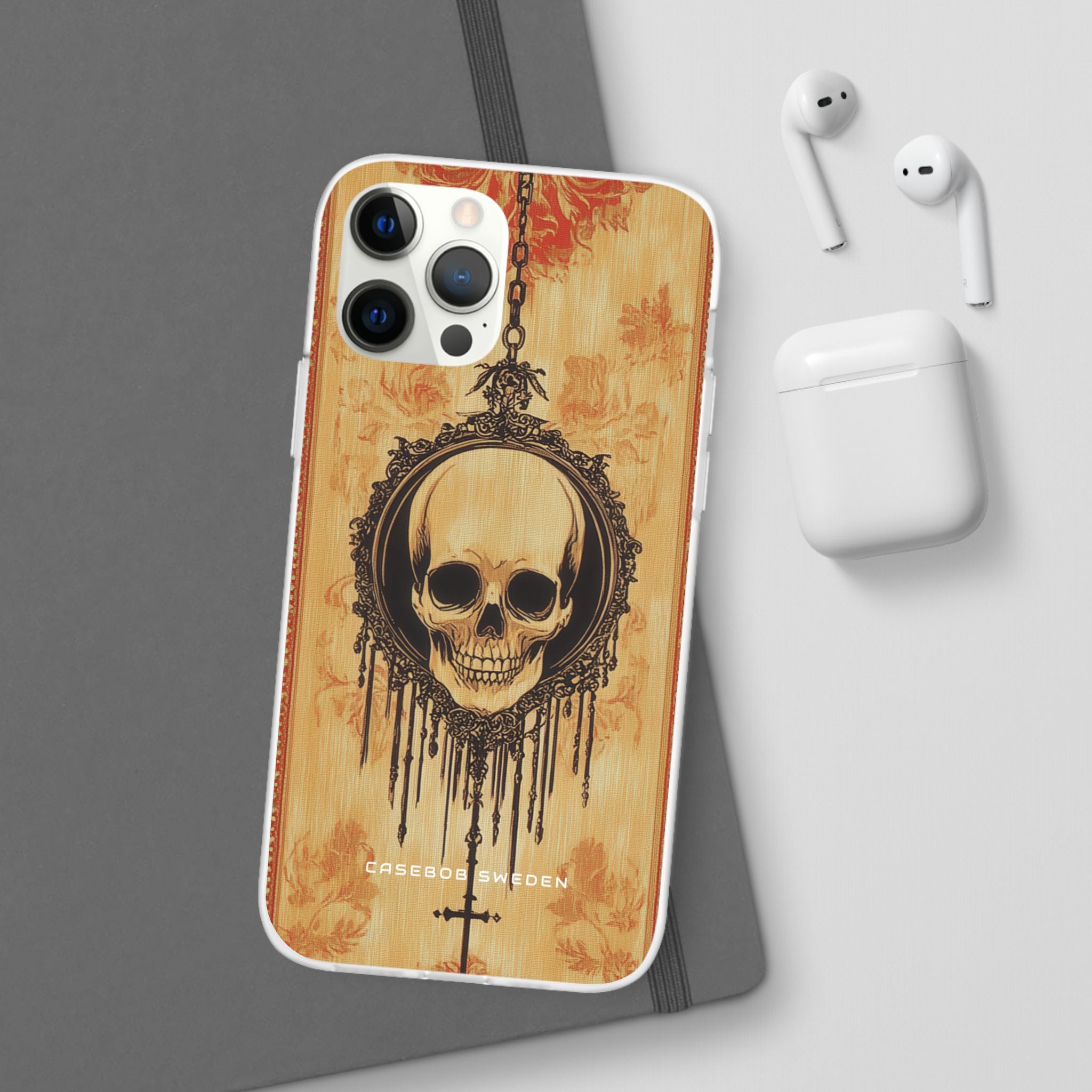 Gothic Skull Elegance iPhone 12 - Flexi Phone Case