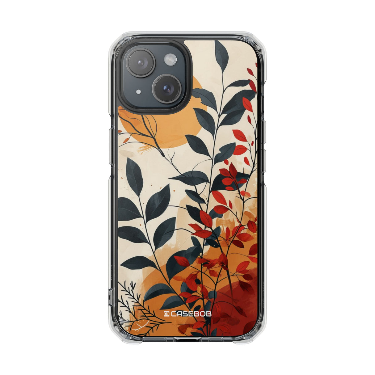 Botanical Serenity – Handyhülle für iPhone (Clear Impact – Magnetisch)