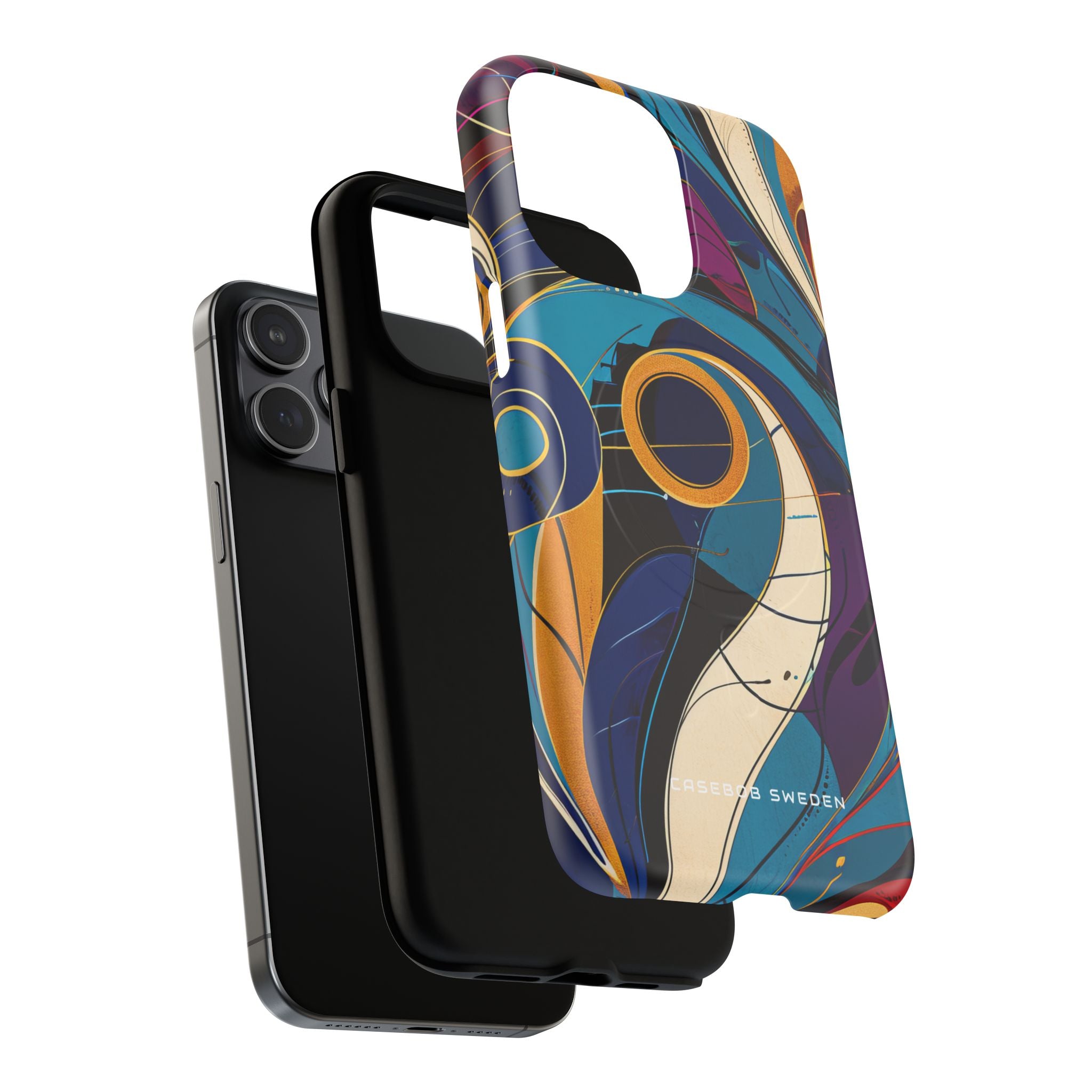 Vintage Vortex Harmony iPhone 15 | Tough+ Phone Case