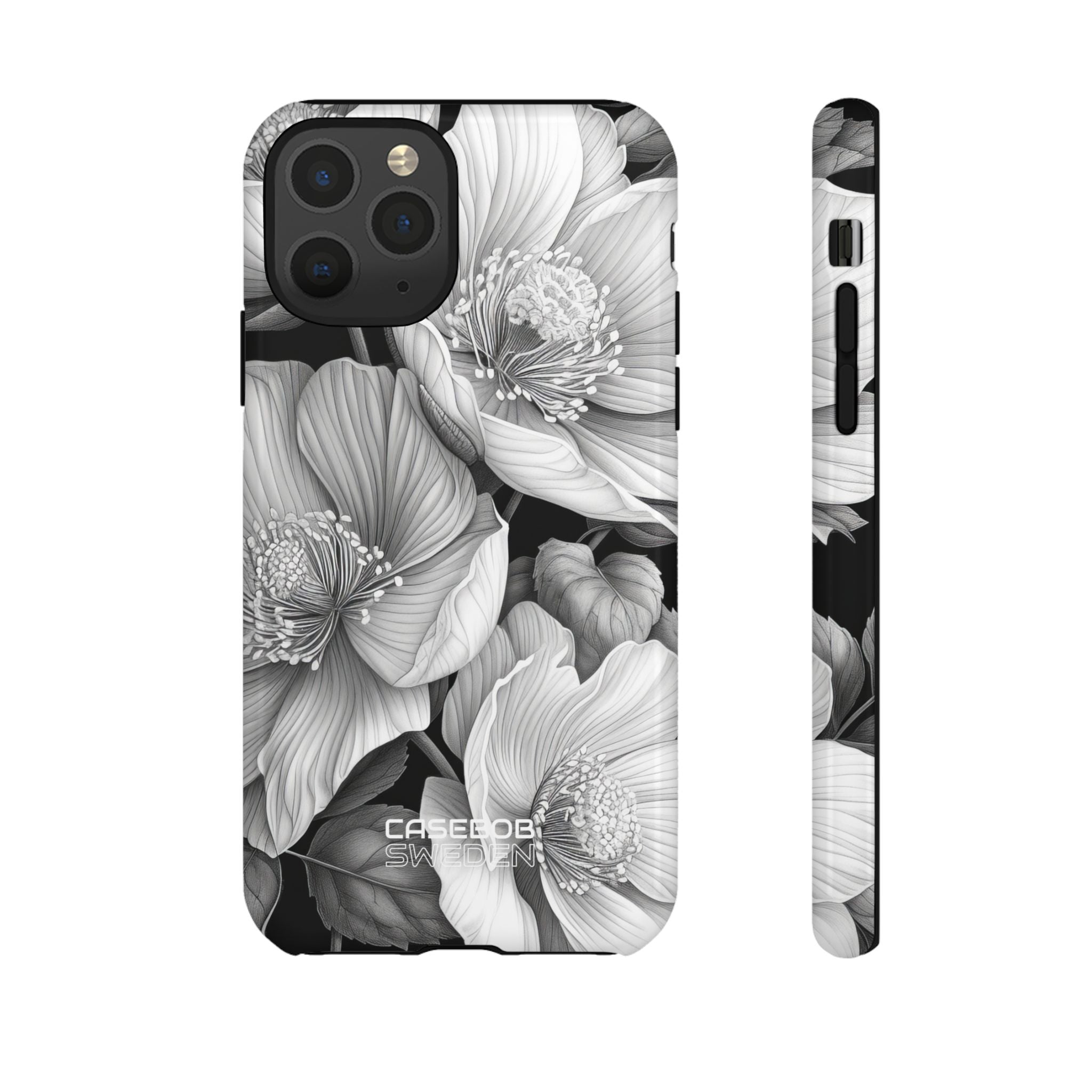 Monochrome Petal Dance iPhone 11 - Tough