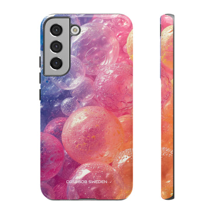 Pink Blue Glossy Spheres - Tough Samsung S22 Phone Case