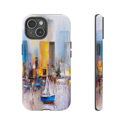 Oil Painting - Manhattan Bay - Protective Phone Case