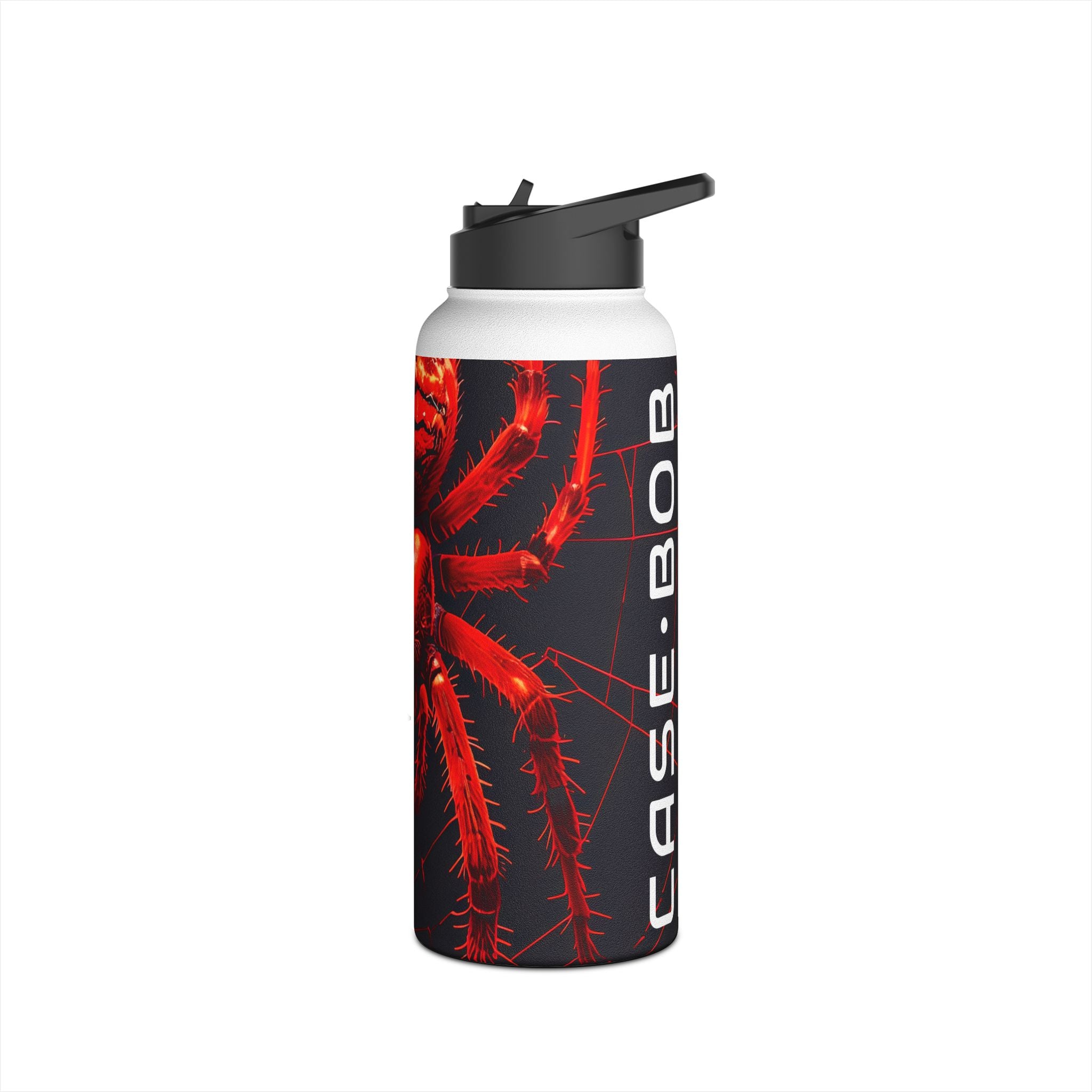 Crimson Spiderweb - Stainless Steel Water Bottle