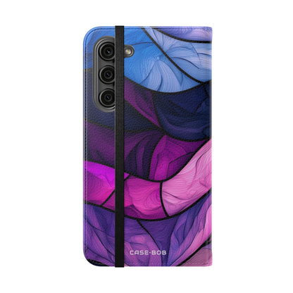 Purple Wavewood - Samsung S23+ Case - Wallet
