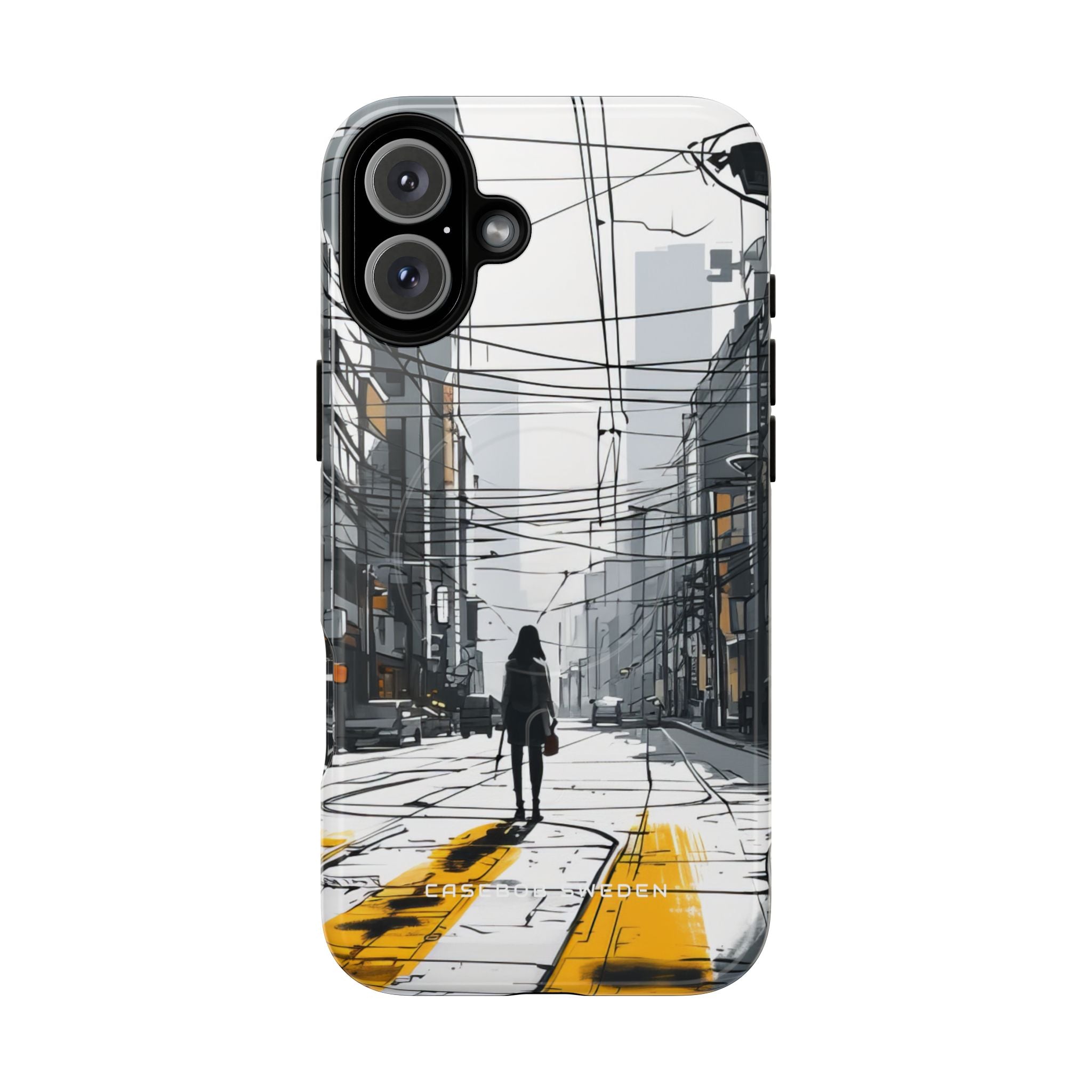 Urban Noir Streetscape iPhone 16 | Tough+ Phone Case