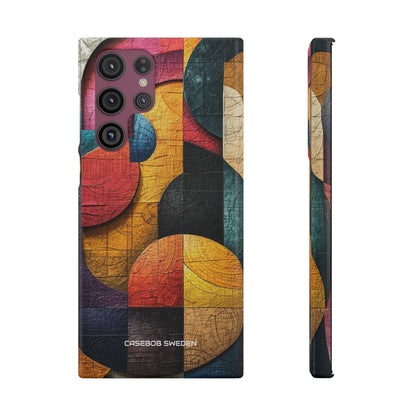 Vibrant Geometric Art - Slim Samsung S22 Phone Case